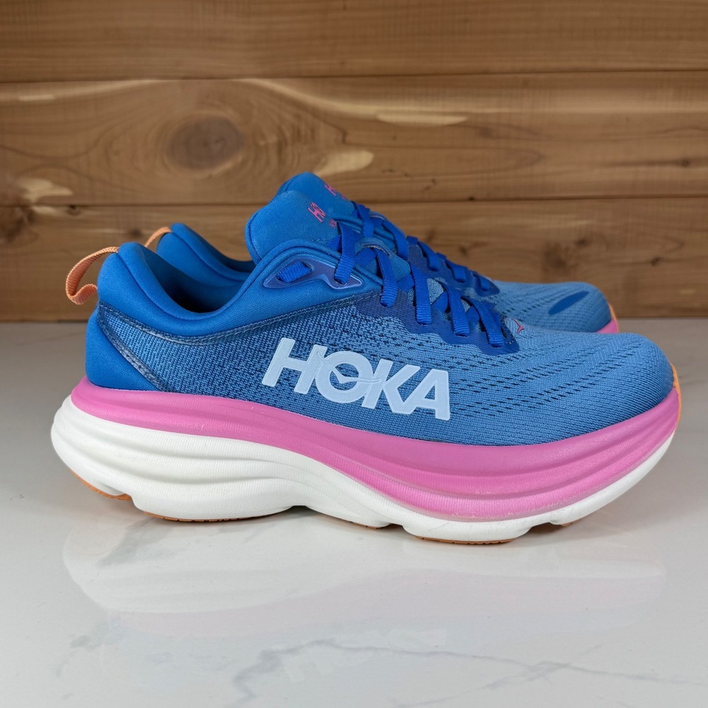 Hoka One One Bondi 8 Running Shoes Coastal Sky All Aboard 1127952 Womens 7B - Picture 5 of 16